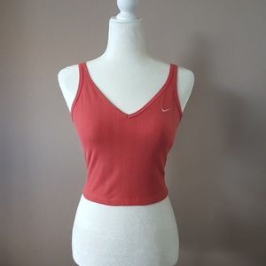 COPY - Nike orange cropped top.  Size large 12-14